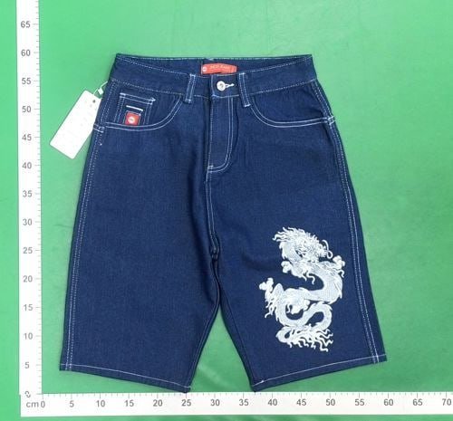 JNCO Jeans Flame Logo Denim Shorts  