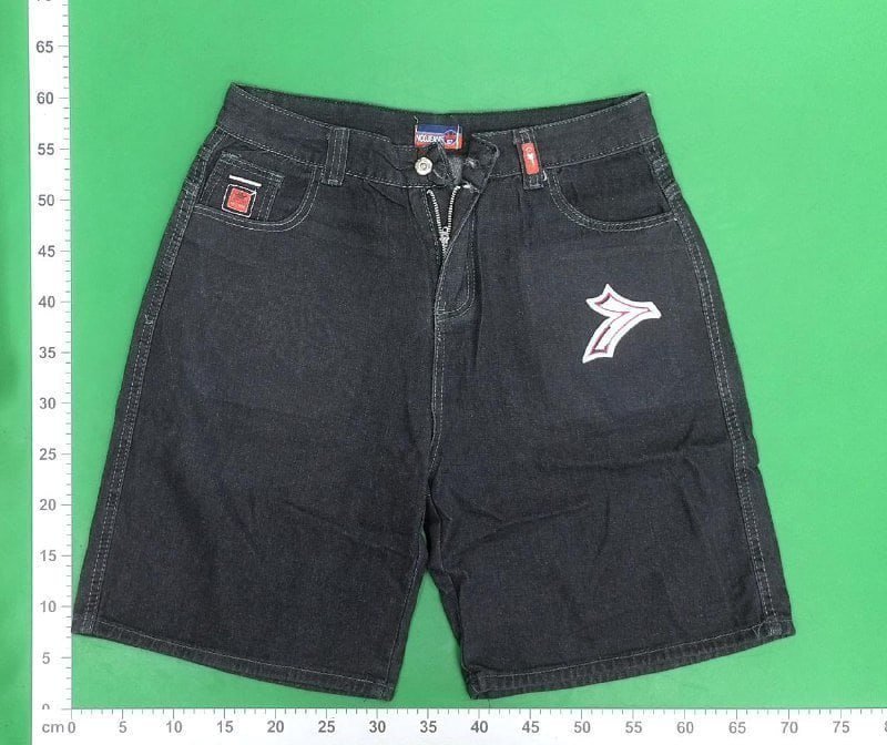 JNCO Jeans Flame Logo Denim Shorts  