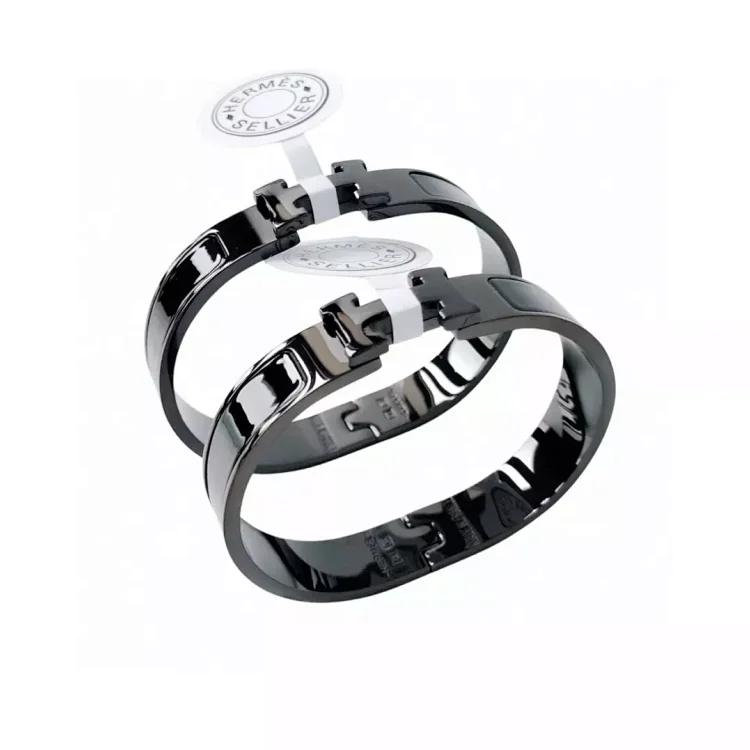  Hermès Black Enamel Clic Clac H Bracelet Hermès Jewelry  